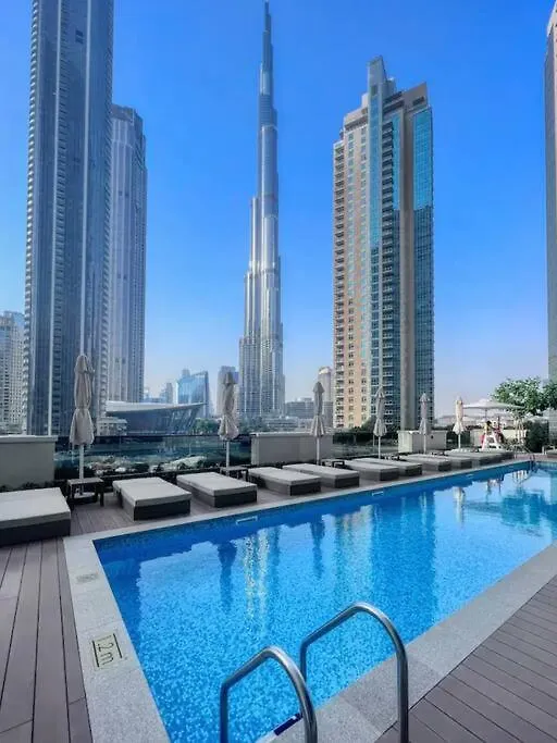 Burj Khalifa View - Modern 1Bdr Apartment Dubaj